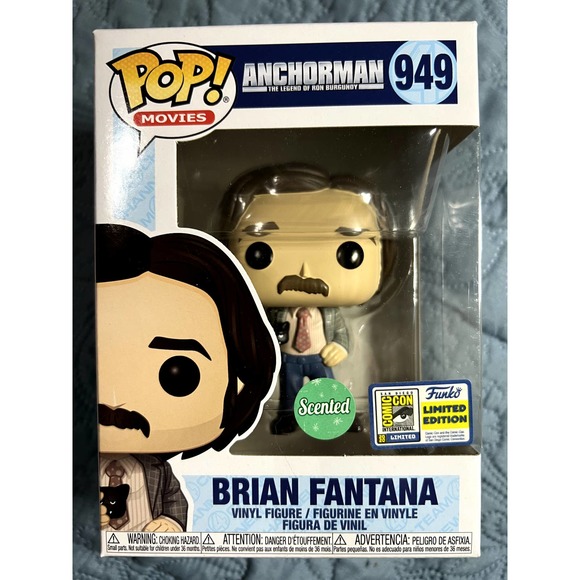 Funko Pop! Anchorman Scented Brian Fantana SDCC Exclusive Sticker - Picture 1 of 7